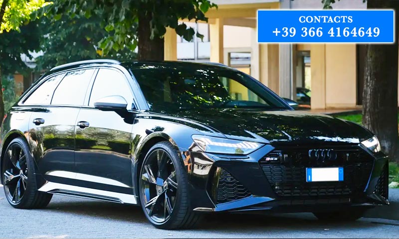 Audi RS6 rental in Peretola Airport Florence Italy