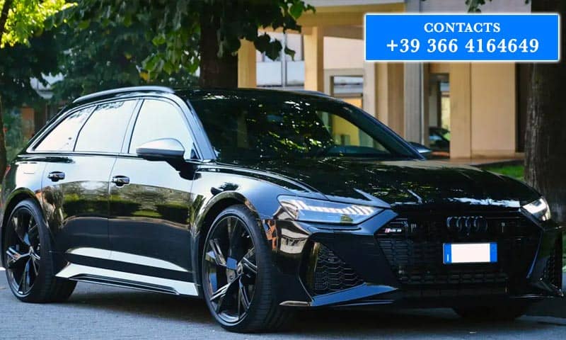 Audi RS6 rental Malpensa Airport Milan Italy
