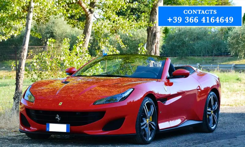 Ferrari Portofino Spider rental Lake Como Italy