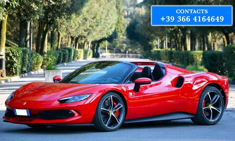 Ferrari 296 GTS Rental in Amalfi Coast Italy