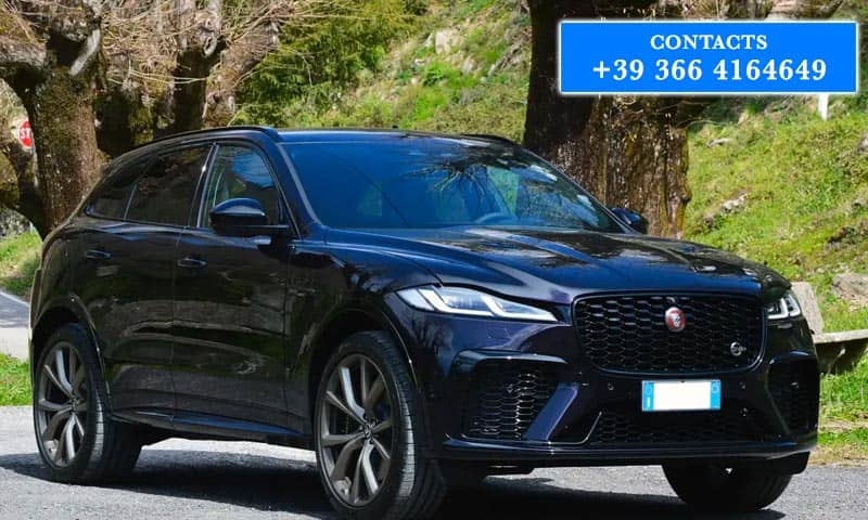 Jaguar rental Malpensa Airport Milan Italy