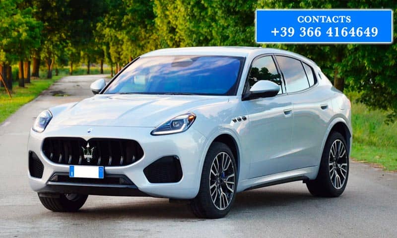 Maserati Grecale rental in Peretola Airport Florence Italy