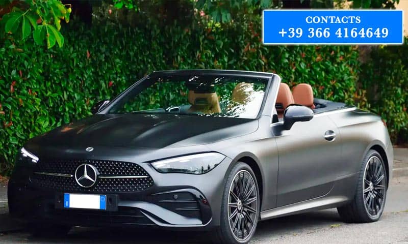 Mercedes Cle rental in Peretola Airport Florence Italy