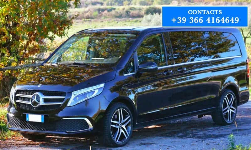 Mercedes V Class rental Malpensa Airport Milan Italy