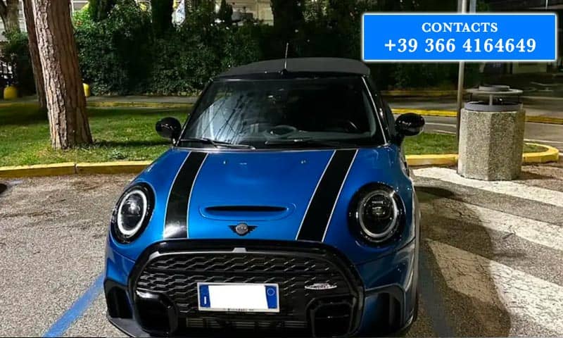 Mini cooper rental Malpensa Airport Milan Italy